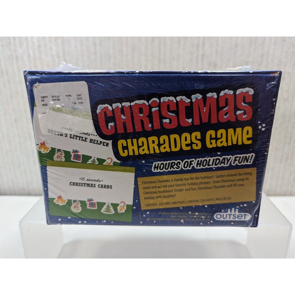Christmas Charades Game Hours of Holiday Fun (Ages 8+, 4+ Players) NEW